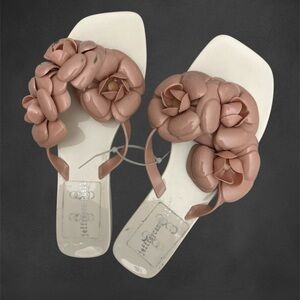 NWOT, Jeffrey Campbell Jelly Floral Sandals